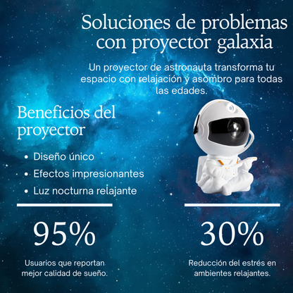 Proyector Astronauta Galaxia Relajante